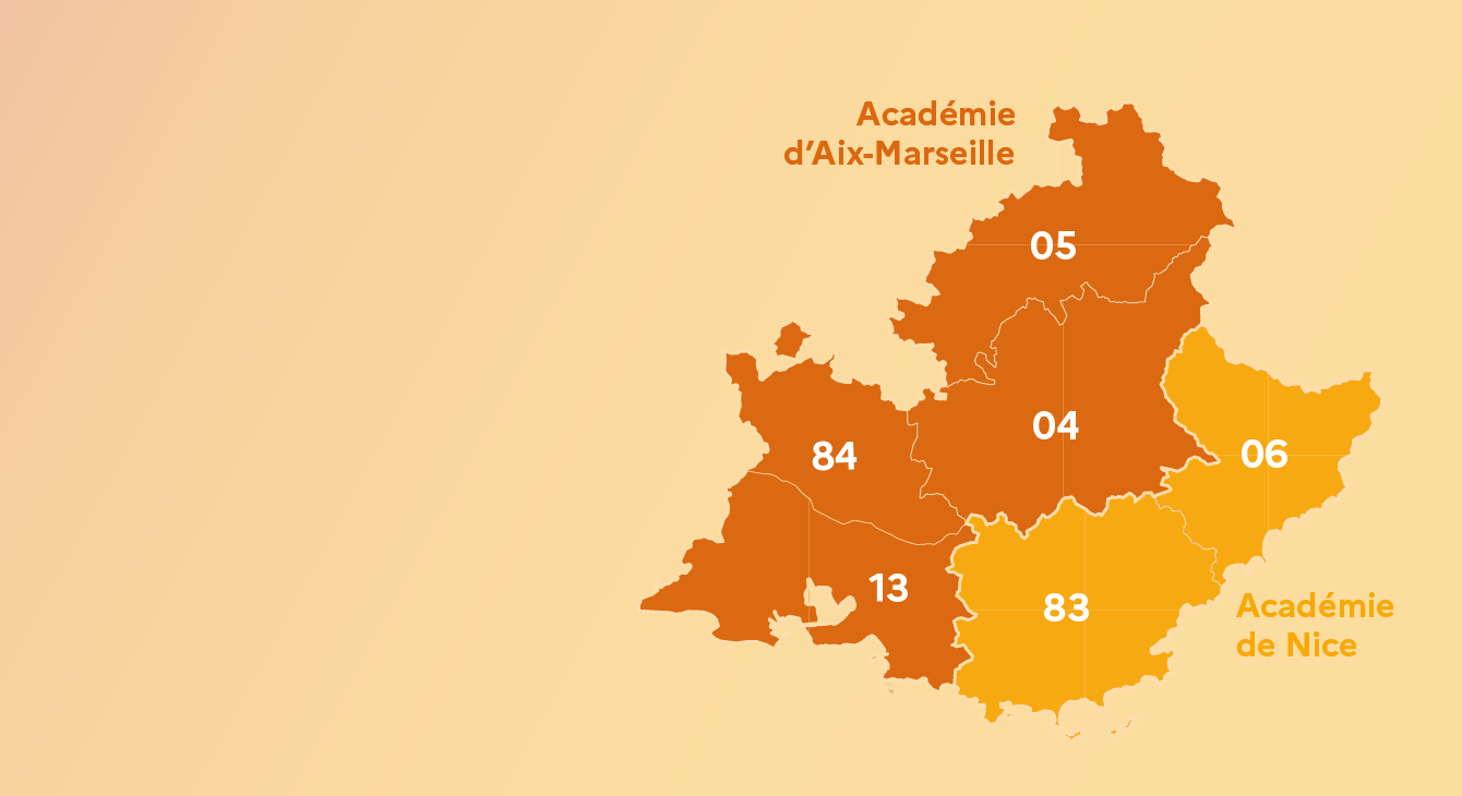 Carte de France pédagogique pour enseignement