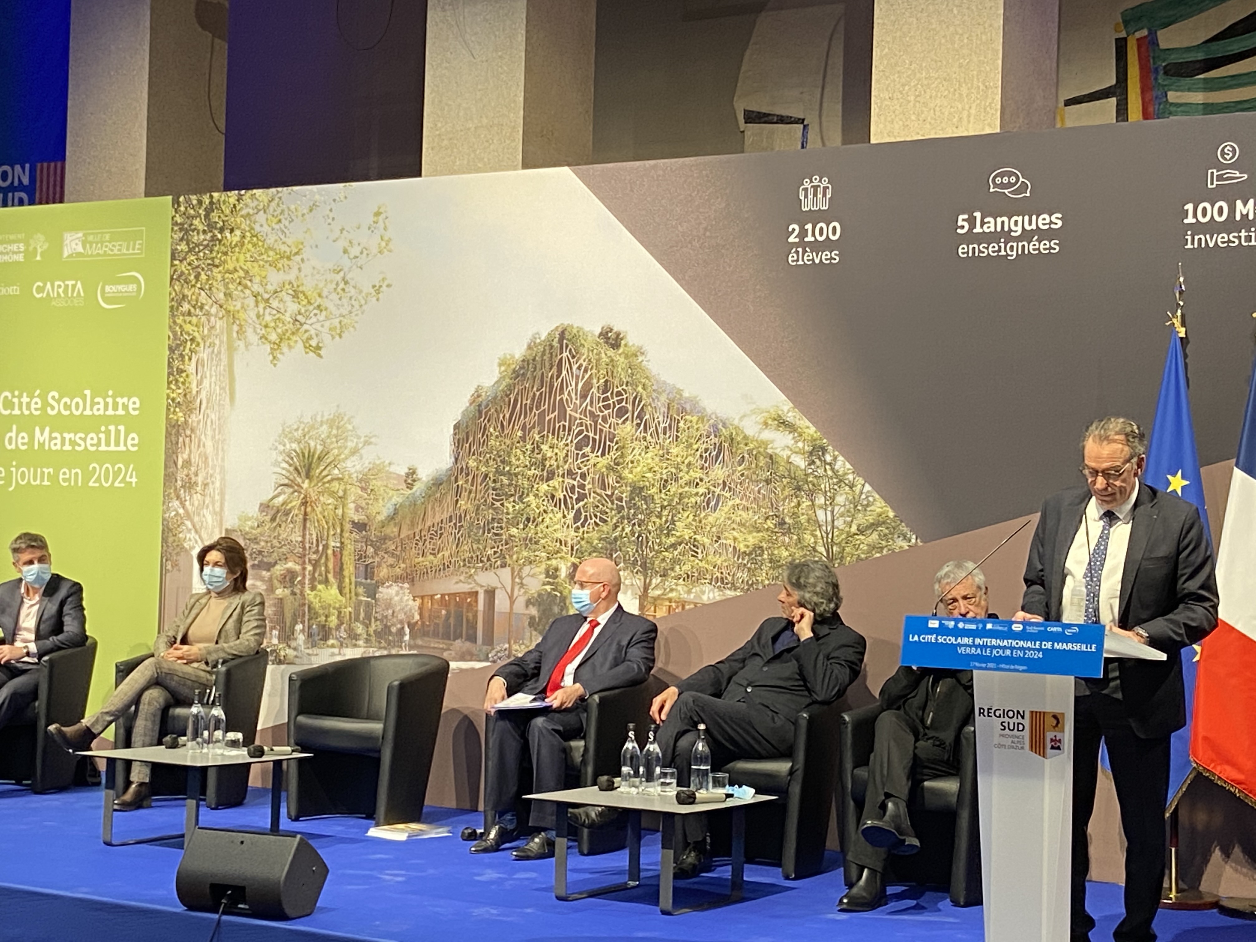 Dévoilement du projet de la « Cité scolaire internationale de Marseille