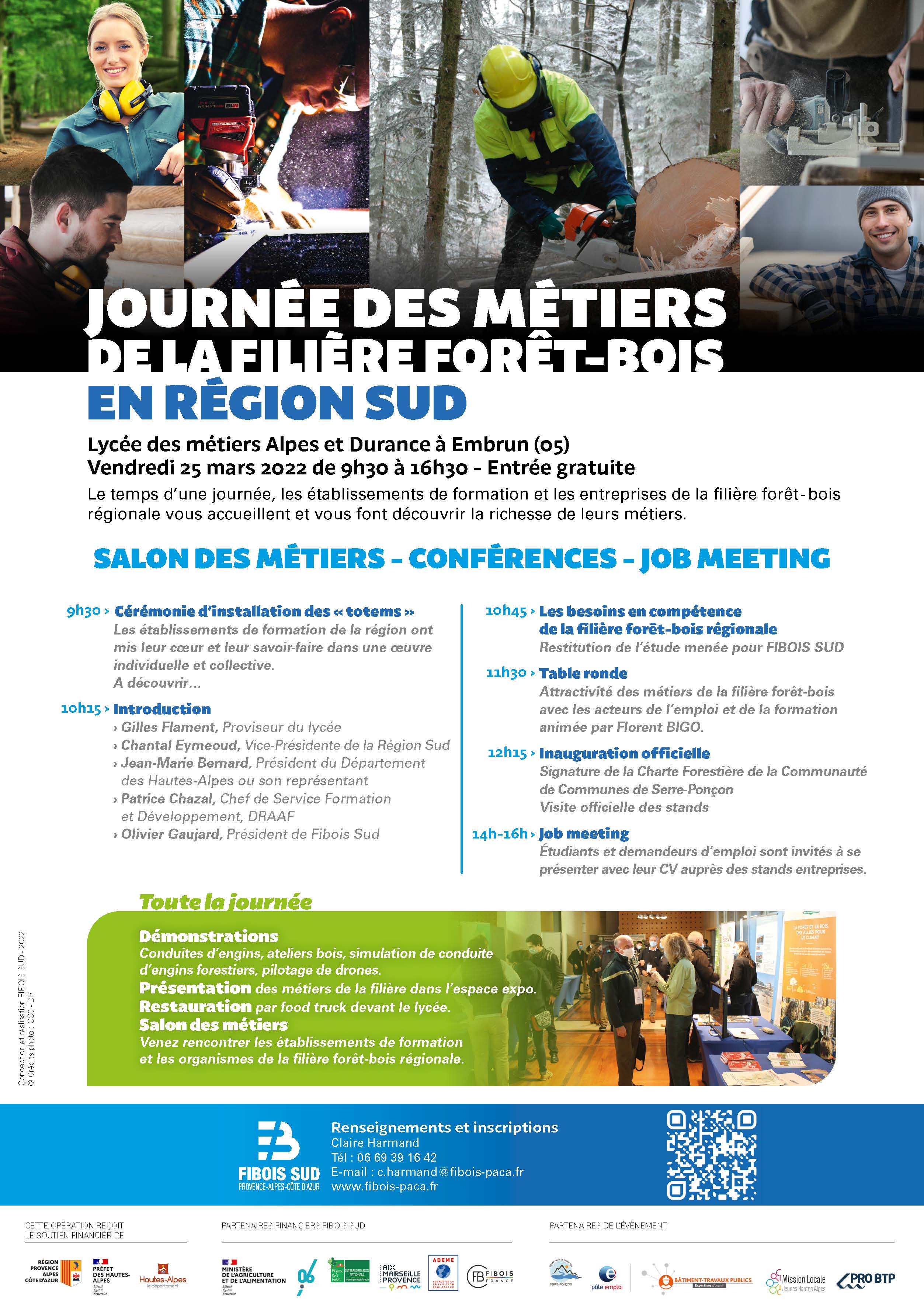 Programme journée des métiers filière forêt bois