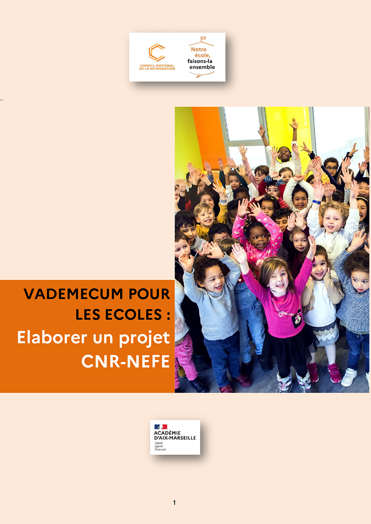 Couverture du vademecum Notre école faisons-la ensemble pour le 1er degré