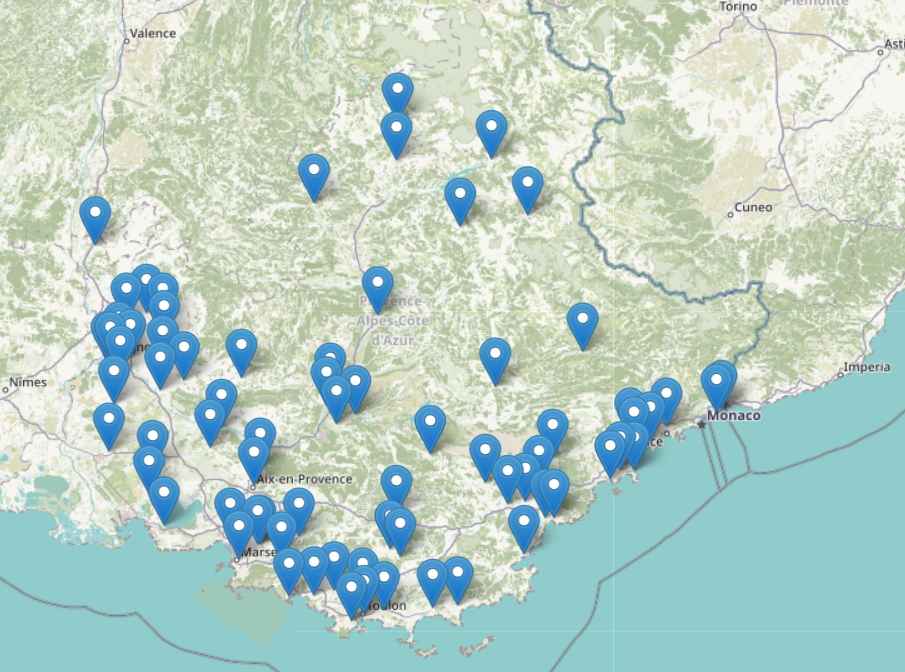 Cartographie IJ PACA