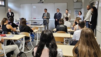 Monsieur le DASEN des Hautes-Alpes visite le collège de Saint Bonnet en Champsaur