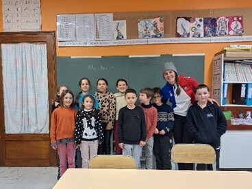 Rencontre des élèves avec Alizé Baron